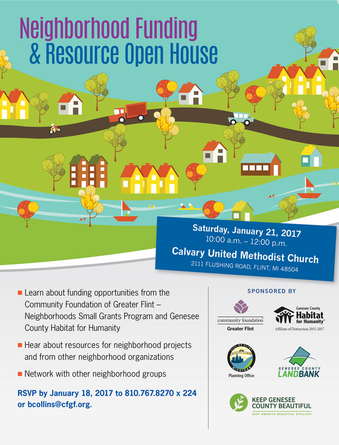 Neighborhood Funding & Resource Open House @ Calvary United Methodist Church | Flint | Michigan | United States