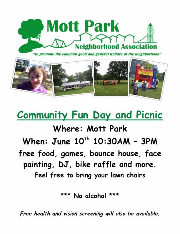 Community Fun Day and Picnic @ Mott Park | Flint | Michigan | United States