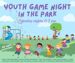 Kid’s Game Nights in the Park – Beginning May 16, 2023